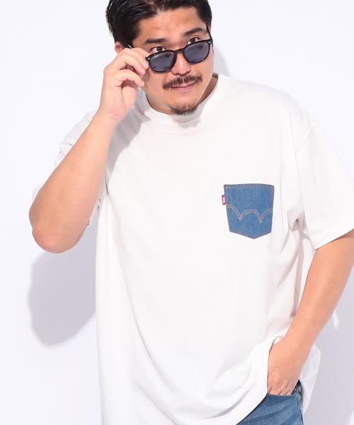 EDWIN(エドウィン)の「EDWIN (エドウィン) デニムポケット クルーネック 半袖 Tシャツ WHITE(Tシャツ/カットソー・メンズ・ホワイト・3L/4L/5L)」の13枚目の写真