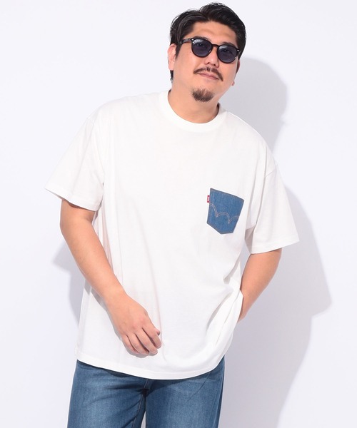 EDWIN(エドウィン)の「EDWIN (エドウィン) デニムポケット クルーネック 半袖 Tシャツ WHITE(Tシャツ/カットソー・メンズ・ホワイト・3L/4L/5L)」の12枚目の写真