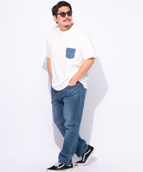 EDWIN(エドウィン)の「EDWIN (エドウィン) デニムポケット クルーネック 半袖 Tシャツ WHITE(Tシャツ/カットソー・メンズ・ホワイト・3L/4L/5L)」の16枚目の写真