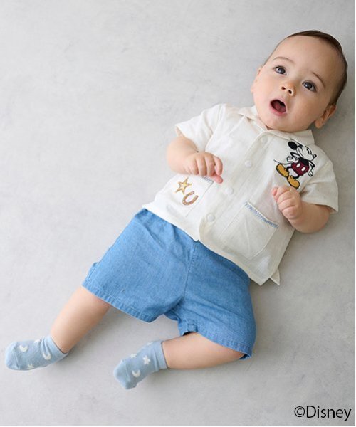 petit main（プティマイン）の「【Disney】開衿シャツセットアップ（その他ベビーウェア・キッズ・キナリ/カラフル・80ｃｍ/70cm）」の3枚目の写真