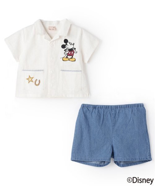 petit main（プティマイン）の「【Disney】開衿シャツセットアップ（その他ベビーウェア・キッズ・キナリ/カラフル・80ｃｍ/70cm）」の6枚目の写真