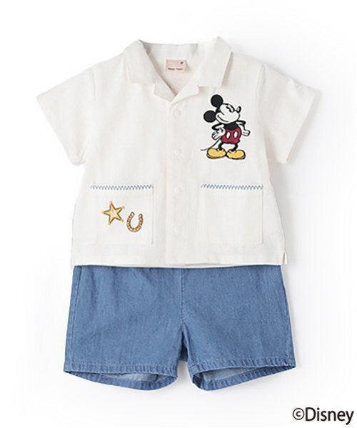 petit main（プティマイン）の「【Disney】開衿シャツセットアップ（その他ベビーウェア・キッズ・キナリ/カラフル・80ｃｍ/70cm）」の8枚目の写真