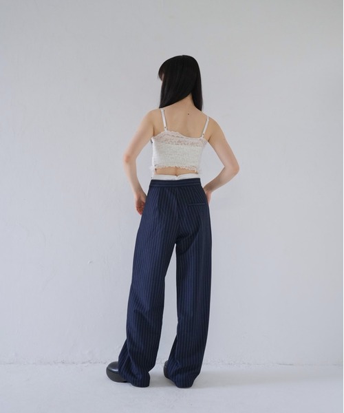 Uenui（ウニュイ）の「ストライプ ワイド パンツ（その他パンツ・レディース・グレー/ネイビー・FREE）」の20枚目の写真