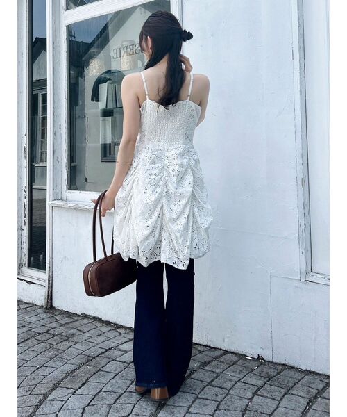 dazzlin（ダズリン）の「ギャザーリボンミニワンピース（ワンピース