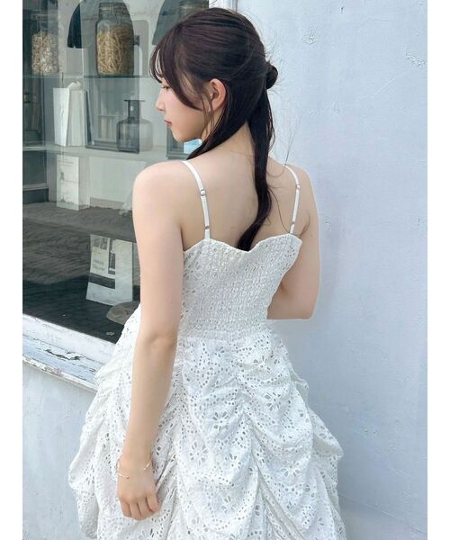 dazzlin（ダズリン）の「ギャザーリボンミニワンピース（ワンピース