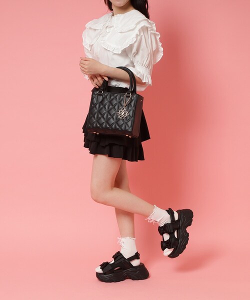 cs T&P（シーエスティーアンドピー）の「◆厚底ダブルリボンサンダル（サンダル・レディース・パープル系/ブラック/ホワイト/ピンク系・S/M/L/LL）」の16枚目の写真