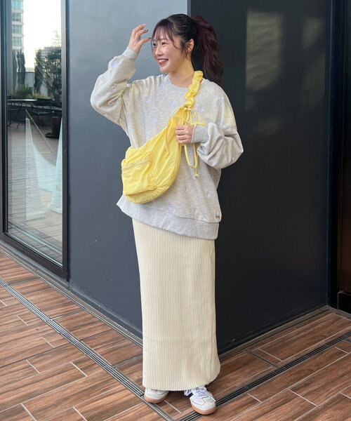 CIAOPANIC TYPY（チャオパニックティピー）の「【yukino企画】ナイロンギャザーショルダーポケット付きショルダー（トートバッグ・レディース・イエロー/チャコールグレー/オフホワイト/サックスブルー・ONE SIZE）」の11枚目の写真