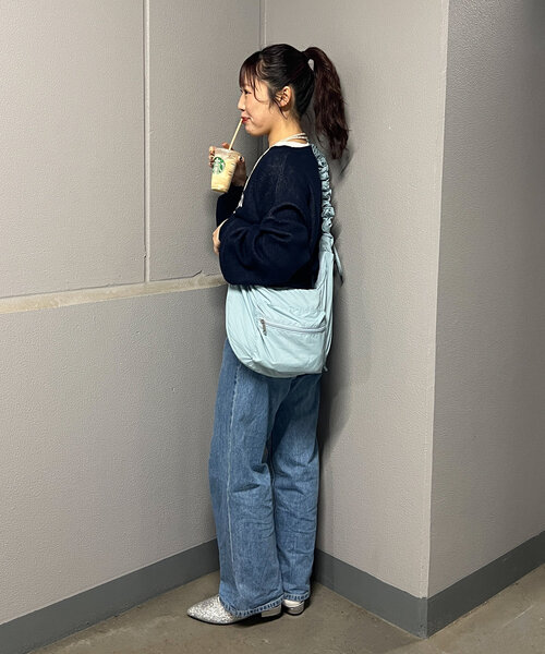 CIAOPANIC TYPY（チャオパニックティピー）の「【yukino企画】ナイロンギャザーショルダーポケット付きショルダー（トートバッグ・レディース・イエロー/チャコールグレー/オフホワイト/サックスブルー・ONE SIZE）」の22枚目の写真