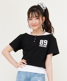 PINKHUNT（ピンクハント）の「PINKHUNT ピンクハント タンクレイヤード風Tシャツ 0691K（Tシャツ/カットソー・キッズ）」