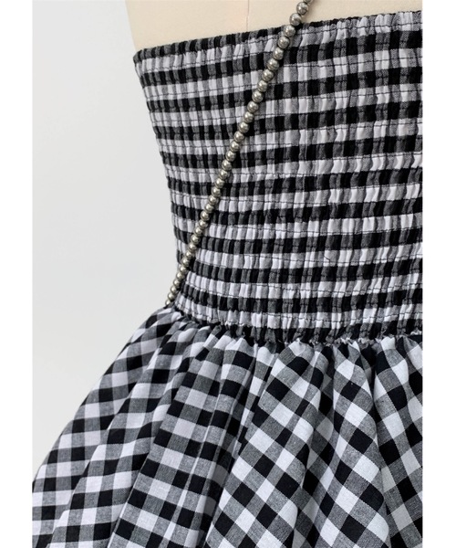 SALTMINT(ソルトミント)の「《韓国ファッション》2wayぺプラムチューブトップ-上品カジュアルな大人の一枚-(チューブトップ・レディース・ホワイト/ブラック/ベージュ/ホワイト×ブラック・FREE)」の13枚目の写真