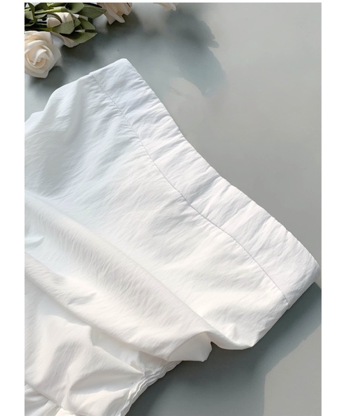 SALTMINT(ソルトミント)の「《韓国ファッション》2wayぺプラムチューブトップ-上品カジュアルな大人の一枚-(チューブトップ・レディース・ホワイト/ブラック/ベージュ/ホワイト×ブラック・FREE)」の14枚目の写真