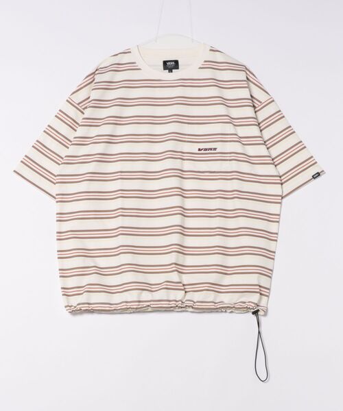 VANS(バンズ)の「VANSアパレル(WJ) ヴァンズ M Multi Border PKT TEE ショートスリーブ 125R1013700 BROWN(Tシャツ/カットソー・メンズ・ブラウン・MEDIUM/LARGE/X-LARGE)」の1枚目の写真