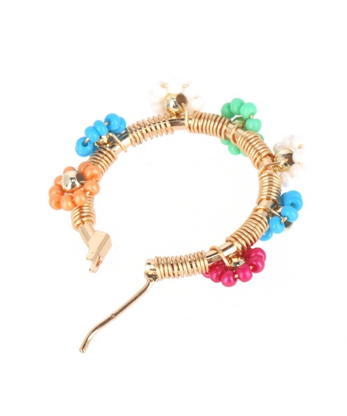 anap mimpi(アナップミンピ)の「カラービーズ フラワー フープ ピアス(ピアス(両耳用)・レディース・マルチ・FREE)」の7枚目の写真