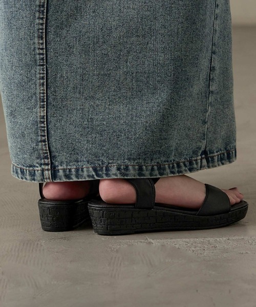 Fashion Letter(ファッションレター)の「日本製 ストラップ付き スポーツサンダル レディース(サンダル・レディース・ブラック/ゴールド/ブロンズ・LL/L/M/S)」の10枚目の写真