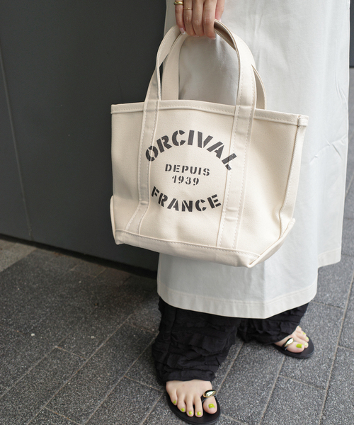 【新品未使用】ORCIVAL オーシバル　キャンバス　トートバッグ　ベージュ ORCIVAL（オーシバル）の「[ORCIVAL/オーシバル] キャンバス