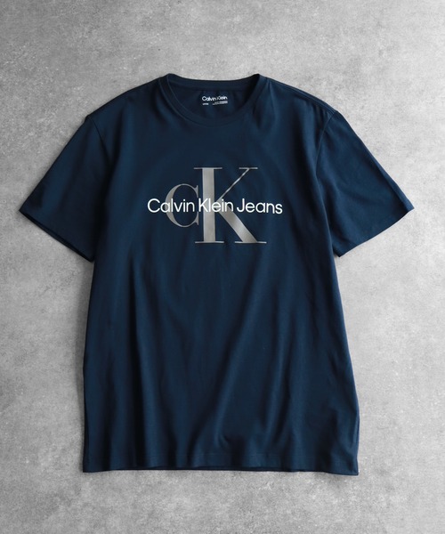 売れ筋商品|||カルバンクライン Tシャツ レディース トップス GRADIENT MONOLOGO TEE - Print T-shirt - black Calvin Klein tシャツ Klein/カルバンクライン SS HERO MONOLOGO