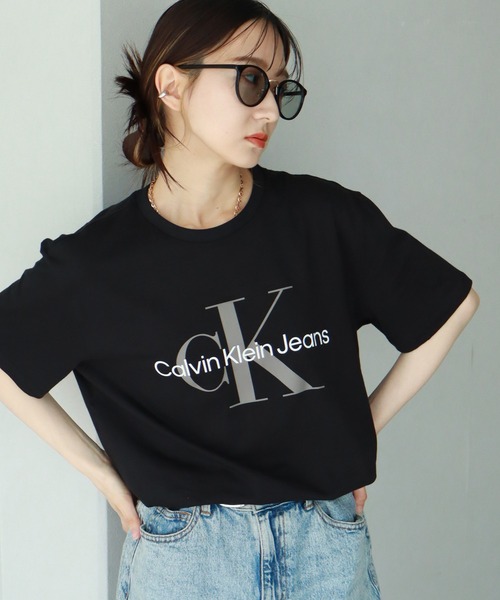 Calvin Klein（カルバン・クライン）の「【Calvin Klein/カルバンクライン】CORE MONOLOGO JEANS TEE/ CK ロゴ クルーネック 半袖Tシャツ（Tシャツ/カットソー・メンズ・ブラック/ホワイト/ネイビー・L/M/S/XL）」の5枚目の写真