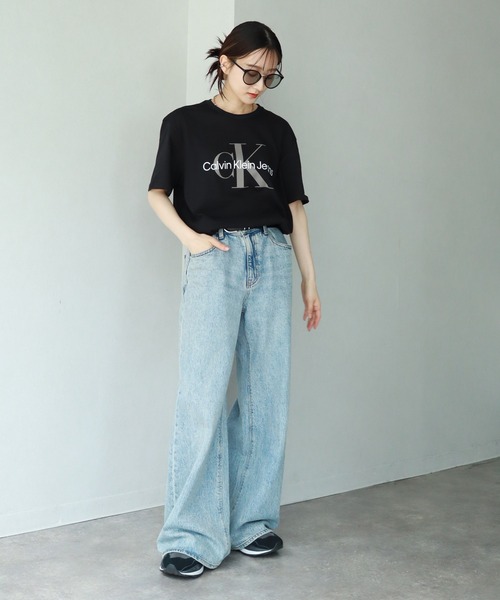 Calvin Klein（カルバン・クライン）の「【Calvin Klein/カルバンクライン】CORE MONOLOGO JEANS TEE/ CK ロゴ クルーネック 半袖Tシャツ（Tシャツ/カットソー・メンズ・ブラック/ホワイト/ネイビー・L/M/S/XL）」の8枚目の写真