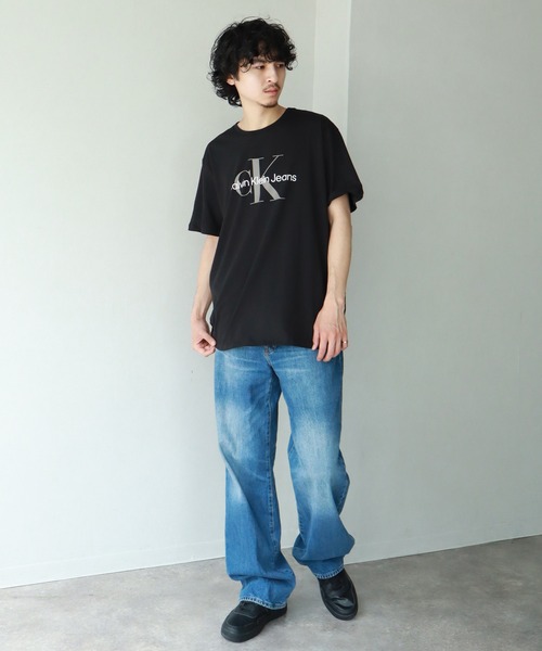 Calvin Klein（カルバン・クライン）の「【Calvin Klein/カルバンクライン】CORE MONOLOGO JEANS TEE/ CK ロゴ クルーネック 半袖Tシャツ（Tシャツ/カットソー・メンズ・ブラック/ホワイト/ネイビー・L/M/S/XL）」の12枚目の写真