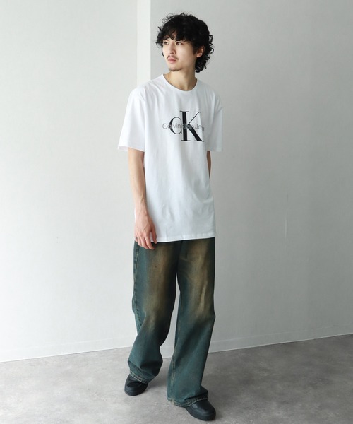 Calvin Klein（カルバン・クライン）の「【Calvin Klein/カルバンクライン】CORE MONOLOGO JEANS TEE/ CK ロゴ クルーネック 半袖Tシャツ（Tシャツ/カットソー・メンズ・ブラック/ホワイト/ネイビー・L/M/S/XL）」の21枚目の写真