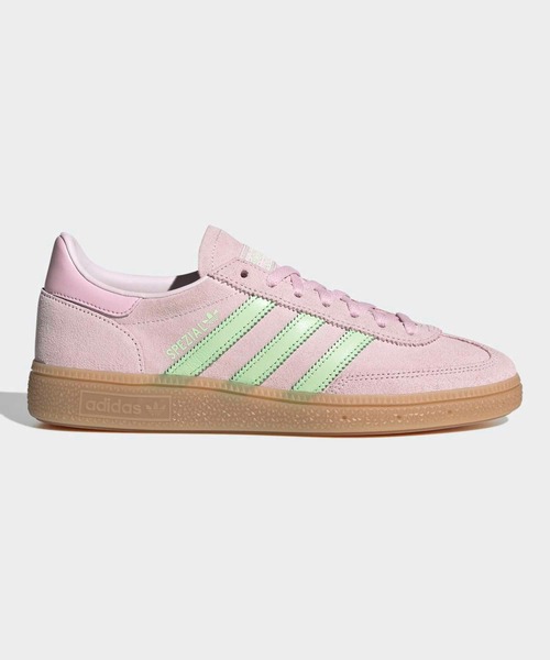 adidas（アディダス）の「HANDBALL SPEZIAL W / ハンドボールスペツィアル スニーカー アディダスオリジナルス adidas Originals（スニーカー・レディース・グレー/ピンク・22.0cm/22.5cm/23.0cm/23.5cm/24.0cm/24.5cm/25.0cm/25.5cm/26.0cm/26.5cm/27.0cm/27.5cm/28.0cm/28.5cm）」の2枚目の写真