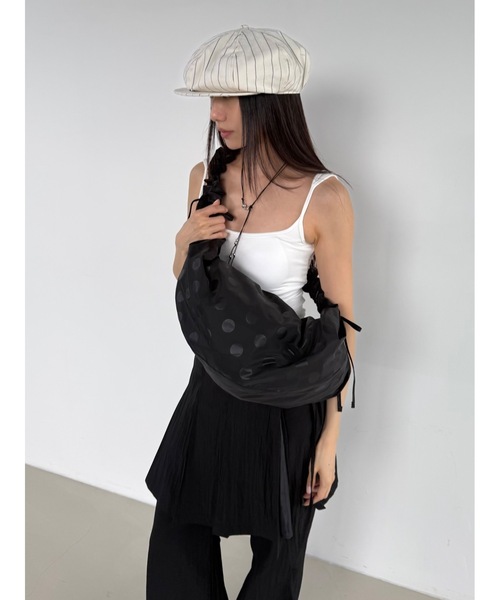 Didot.showroom（ディドット ショールーム）の「ワントーンドットクロスバッグ（ボディバッグ/ウエストポーチ・レディース・ブラック・FREE）」の7枚目の写真