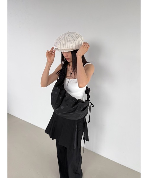 Didot.showroom（ディドット ショールーム）の「ワントーンドットクロスバッグ（ボディバッグ/ウエストポーチ・レディース・ブラック・FREE）」の5枚目の写真