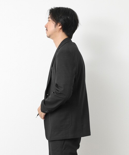 NOLLEY’S（ノーリーズ）の「《セットアップ対応》Primeflex 吸水速乾 メランジ カノコ ストレッチイージーJK 25SS（テーラードジャケット・メンズ・ブラック/ベージュ/ネイビー/グレー・S/M/L/XL）」の19枚目の写真