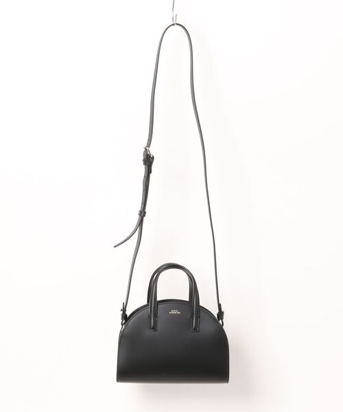 A.P.C.（アーペーセー）の「TOTE DEMI-LUNE SMALL（トートバッグ・レディース・ブラック/ベージュ系その他・ONESIZE）」の2枚目の写真