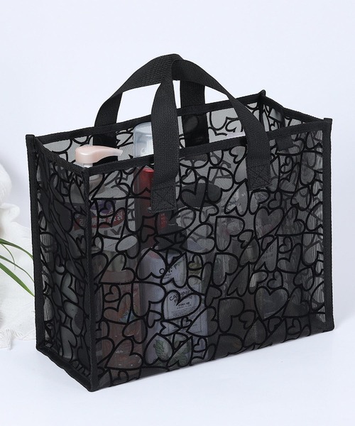 Mignonjour（ミニョンジュール）の「Mignonjour/メッシュバッグ M2766（ハンドバッグ・レディース・ブラック/ベージュ/レッド/その他1/その他2・FREE）」の5枚目の写真