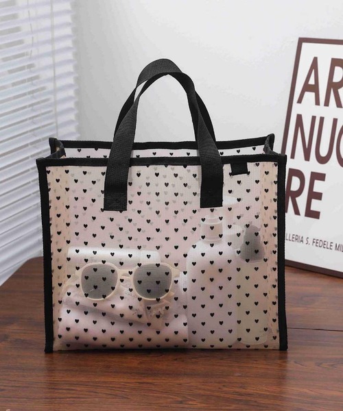 Mignonjour（ミニョンジュール）の「Mignonjour/メッシュバッグ M2766（ハンドバッグ・レディース・ブラック/ベージュ/レッド/その他1/その他2・FREE）」の2枚目の写真