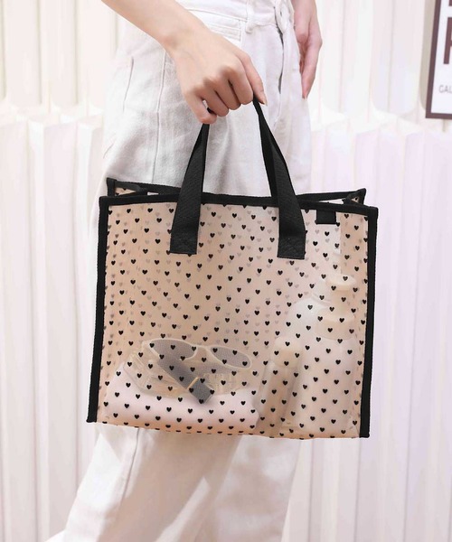 Mignonjour（ミニョンジュール）の「Mignonjour/メッシュバッグ M2766（ハンドバッグ・レディース・ブラック/ベージュ/レッド/その他1/その他2・FREE）」の11枚目の写真