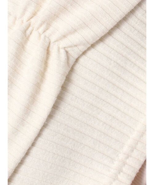 EATME（イートミー）の「ビジューボタンデコルテリブTOP（Tシャツ/カットソー・レディース・オフホワイト/グレー/ブラック・FREE）」の10枚目の写真