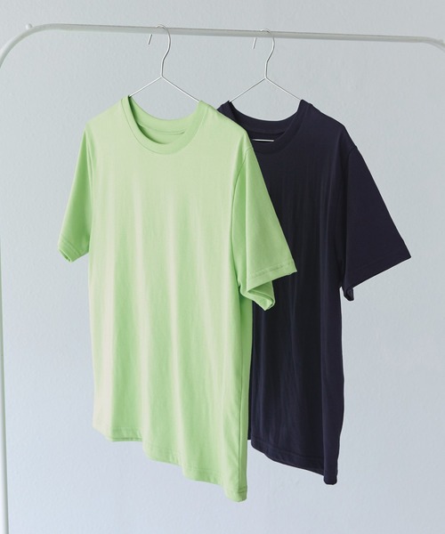 LAVEANGE(ラビアンジェ)の「【好機能シリーズ】汗シミ防止Tシャツ 2点セット│夏の頼れる高機能Tシャツ/ゆったりシルエット/半袖/着回し(Tシャツ/カットソー・レディース・ピンク/ライム/オフホワイト・M/LL/3L/4L/5L)」の16枚目の写真