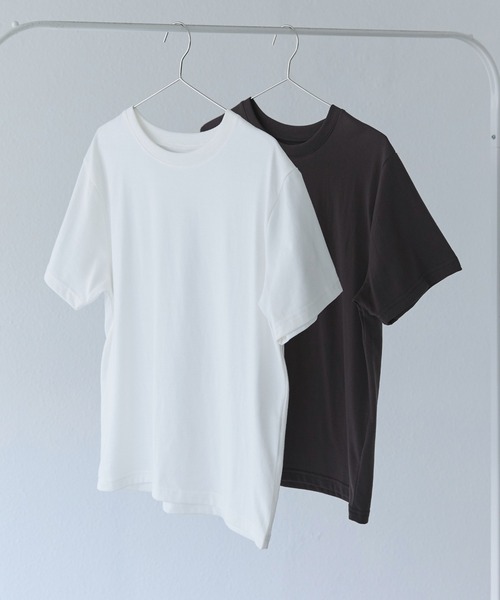 LAVEANGE(ラビアンジェ)の「【好機能シリーズ】汗シミ防止Tシャツ 2点セット│夏の頼れる高機能Tシャツ/ゆったりシルエット/半袖/着回し(Tシャツ/カットソー・レディース・ピンク/ライム/オフホワイト・M/LL/3L/4L/5L)」の10枚目の写真