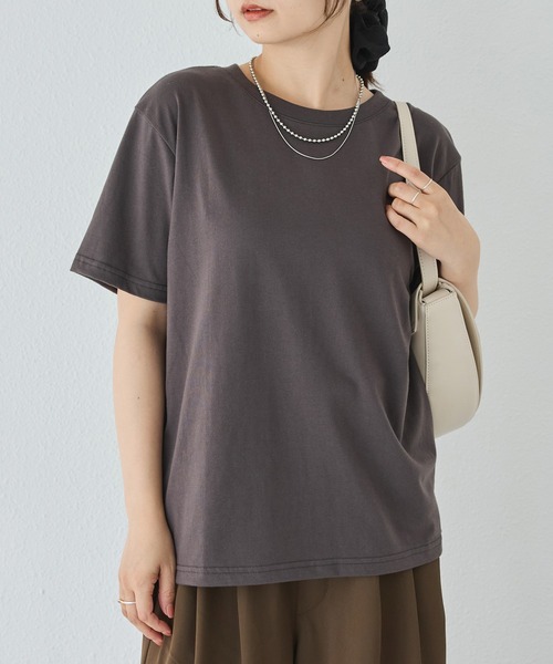 LAVEANGE(ラビアンジェ)の「【好機能シリーズ】汗シミ防止Tシャツ 2点セット│夏の頼れる高機能Tシャツ/ゆったりシルエット/半袖/着回し(Tシャツ/カットソー・レディース・ピンク/ライム/オフホワイト・M/LL/3L/4L/5L)」の21枚目の写真