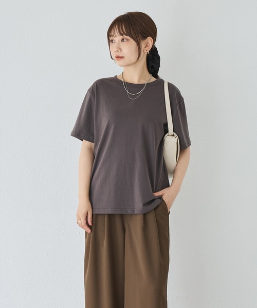 LAVEANGE(ラビアンジェ)の「【好機能シリーズ】汗シミ防止Tシャツ 2点セット│夏の頼れる高機能Tシャツ/ゆったりシルエット/半袖/着回し(Tシャツ/カットソー・レディース・ピンク/ライム/オフホワイト・M/LL/3L/4L/5L)」の19枚目の写真