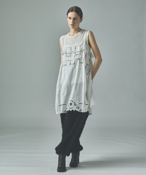 Curensology（カレンソロジー）の「Curensology(カレンソロジー)/カットワーククロスブラウス（シャツ/ブラウス・レディース・ホワイト/ブラック・FREE）」の21枚目の写真