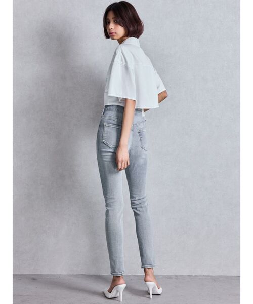 GYDA デニムパンツ GYDA ジーンズ デニム デニムパンツ ハイウエスト detachable