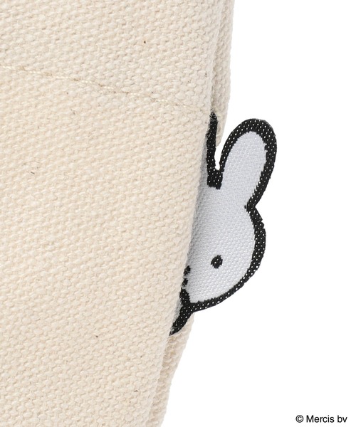 CROSSPLUS ONLINE（クロスプラスオンライン）の「miffyキャンバスミニトート【ミッフィー】（トートバッグ・レディース・ホワイト/ブラック・フリー）」の5枚目の写真