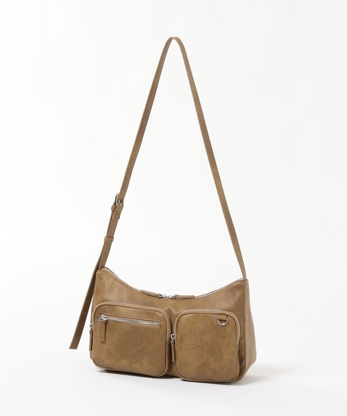 LOWRYS FARM(ローリーズファーム)の「ポケツキショルダーBAG 497882(ショルダーバッグ・レディース・アイボリー/ブラック/ブラウン・FREE)」の8枚目の写真