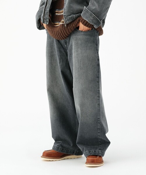 BEAMS（ビームス）の「ワイドストレート バルーン デニムパンツ（デニムパンツ・メンズ・ブラック/インディゴブルー・XL/L/M/S）」の12枚目の写真