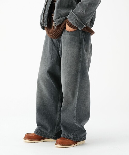 BEAMS（ビームス）の「ワイドストレート バルーン デニムパンツ（デニムパンツ・メンズ・ブラック/インディゴブルー・XL/L/M/S）」の13枚目の写真