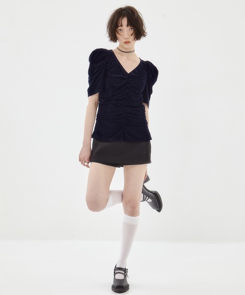 FETICO/フェティコ】《STUDIOUS別注》TULLE GATHERED TOP
