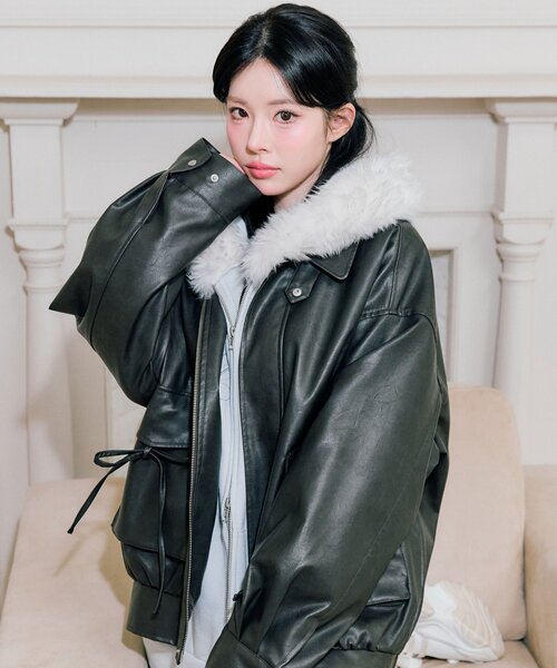 OLIVE des OLIVE（オリーブデオリーブ）の「【ファー取り外し可能