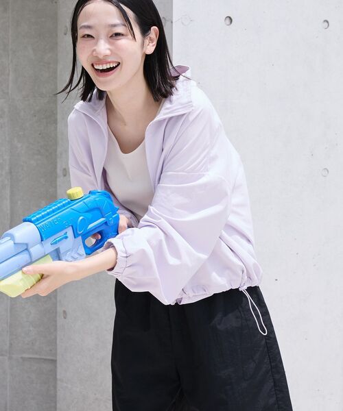 セール】【水陸両用】UVカットスタンドカラーZIPブルゾン（ブルゾン