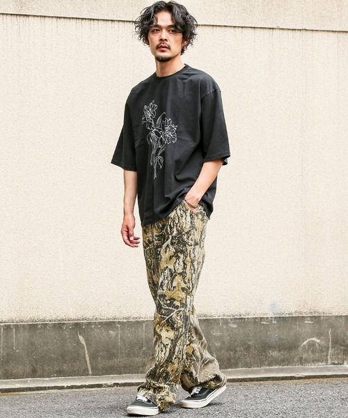 ZARA リアルツリーデニムパンツ EUR 44 ZARA リアルツリー カモ デニム - メルカリ