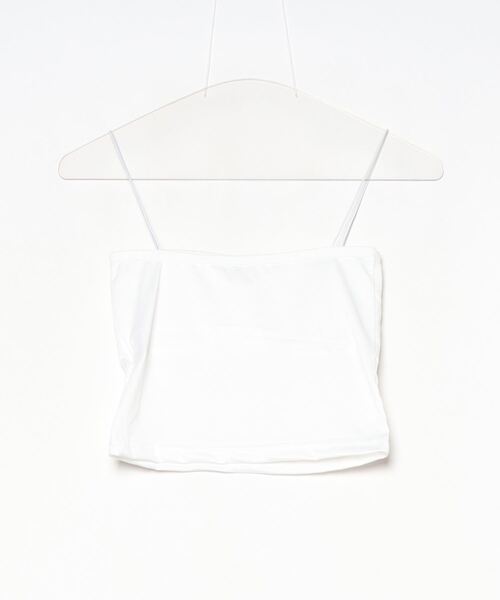 SALTMINT（ソルトミント）の「ソウルスリムカップキャミ"Seoul SIim Cup Camisole"（キャミソール・レディース・ホワイト/ピンク/グレー/ブラック・FREE）」の5枚目の写真