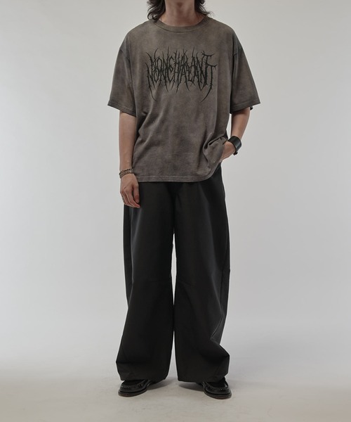 Lui's(ルイス)の「クラックプリントTシャツ(Tシャツ/カットソー・メンズ・グレー/ブラック・FREE)」の13枚目の写真