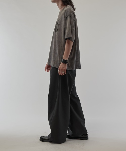 Lui's(ルイス)の「クラックプリントTシャツ(Tシャツ/カットソー・メンズ・グレー/ブラック・FREE)」の15枚目の写真